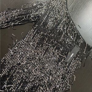 Fashion Nova Sparkling Black Sequin Top